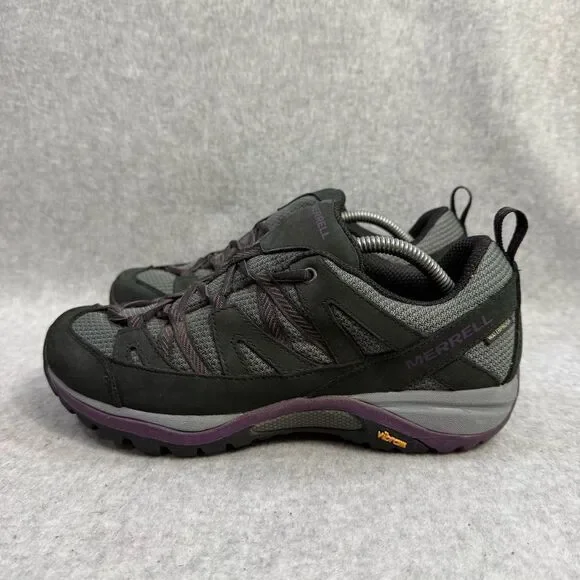 Merrell Womens Shoes Size 7 Siren Edge 3 Grey Purple Outdoors Hiking Sneakers - Picture 1 of 9